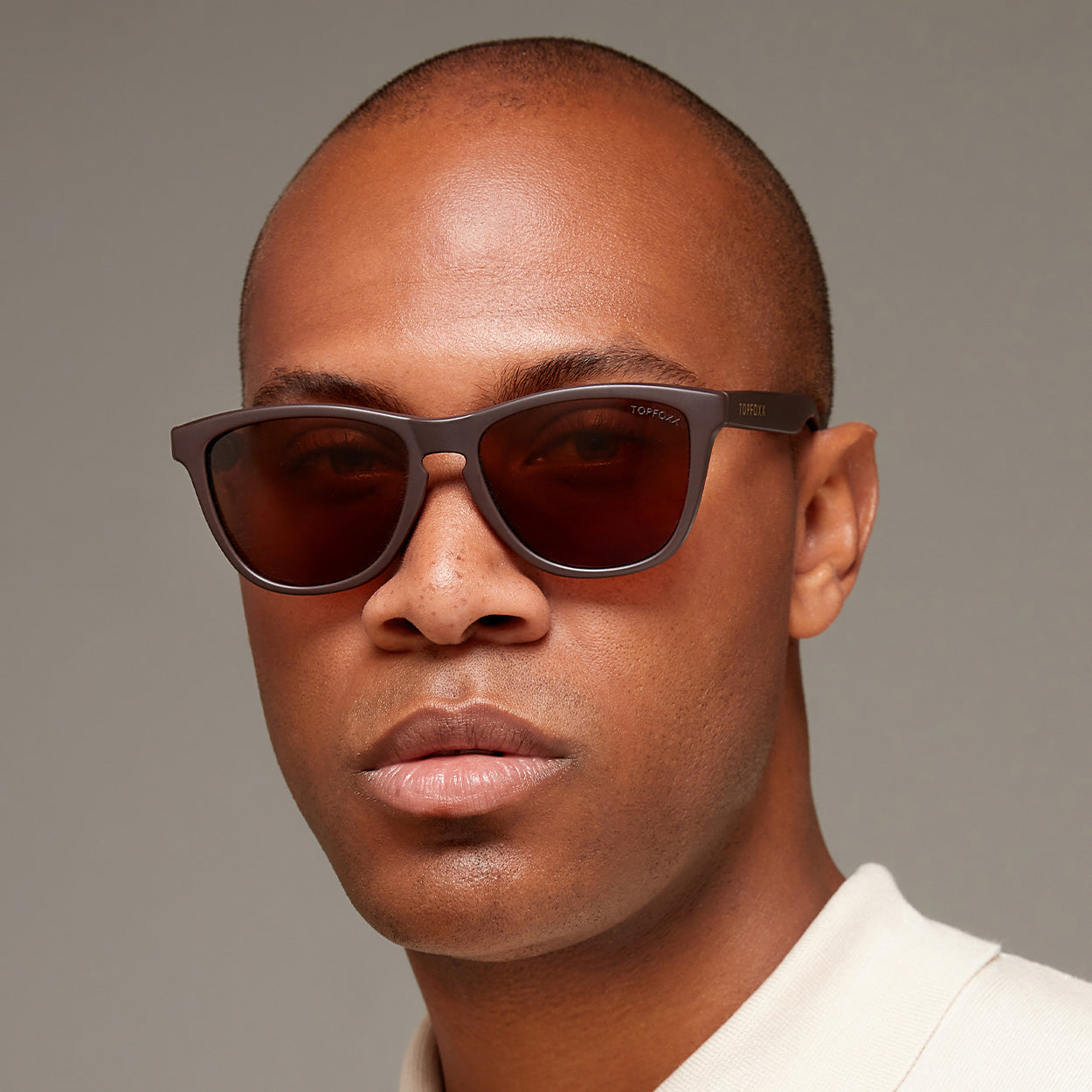 TopFoxx Rise Up - Brown Unisex Sunglasses - Image 5