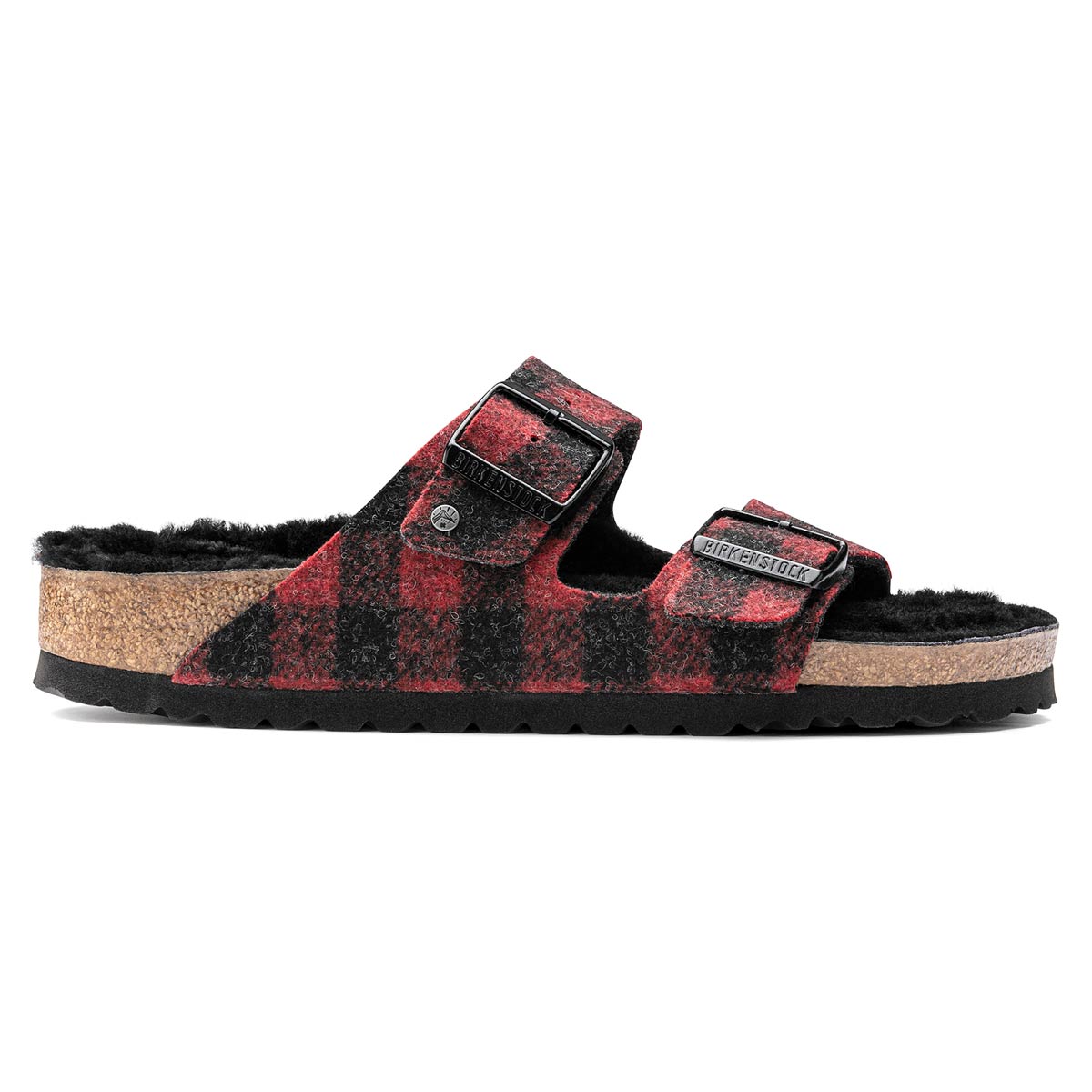 Birkenstock Arizona Shearling Wool Felt Sandals - Image 4