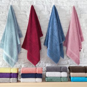 Classic Turkish Towels Cambridge Bath Towels Set of 4. Hotel Collection - Made in Turkey