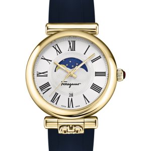 Ferragamo Ora Moonphase Strap Watch