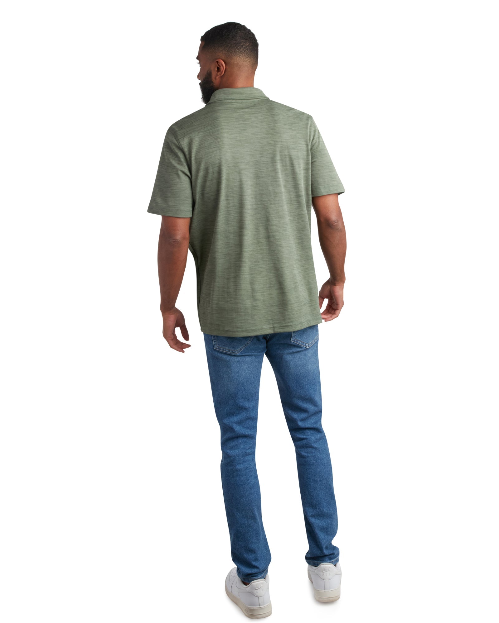 Spyder Men's Short Sleeve Tech Pique - Spruce Green - Image 2