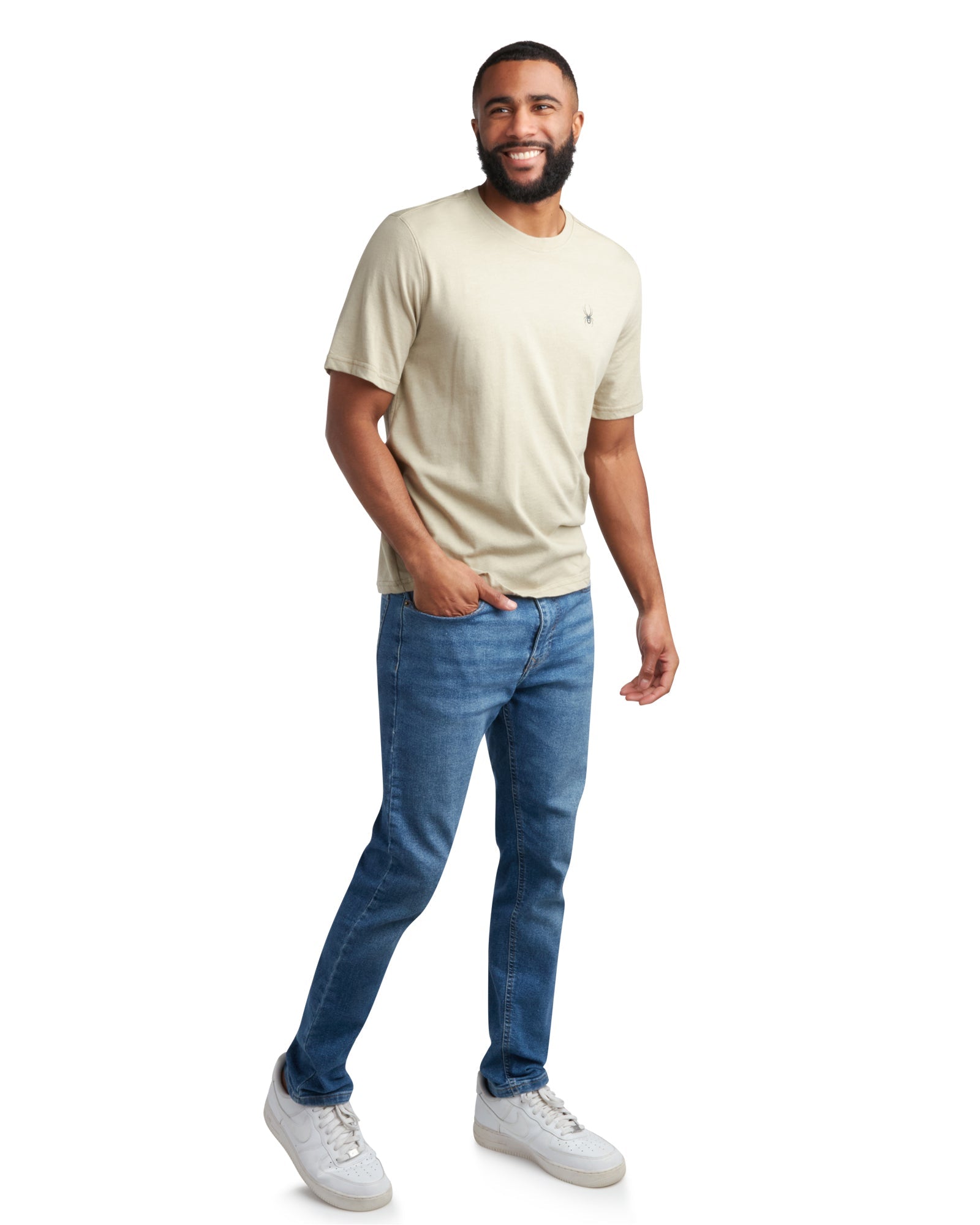 Spyder Men's Short Sleeve Mountain - Stone - Image 4