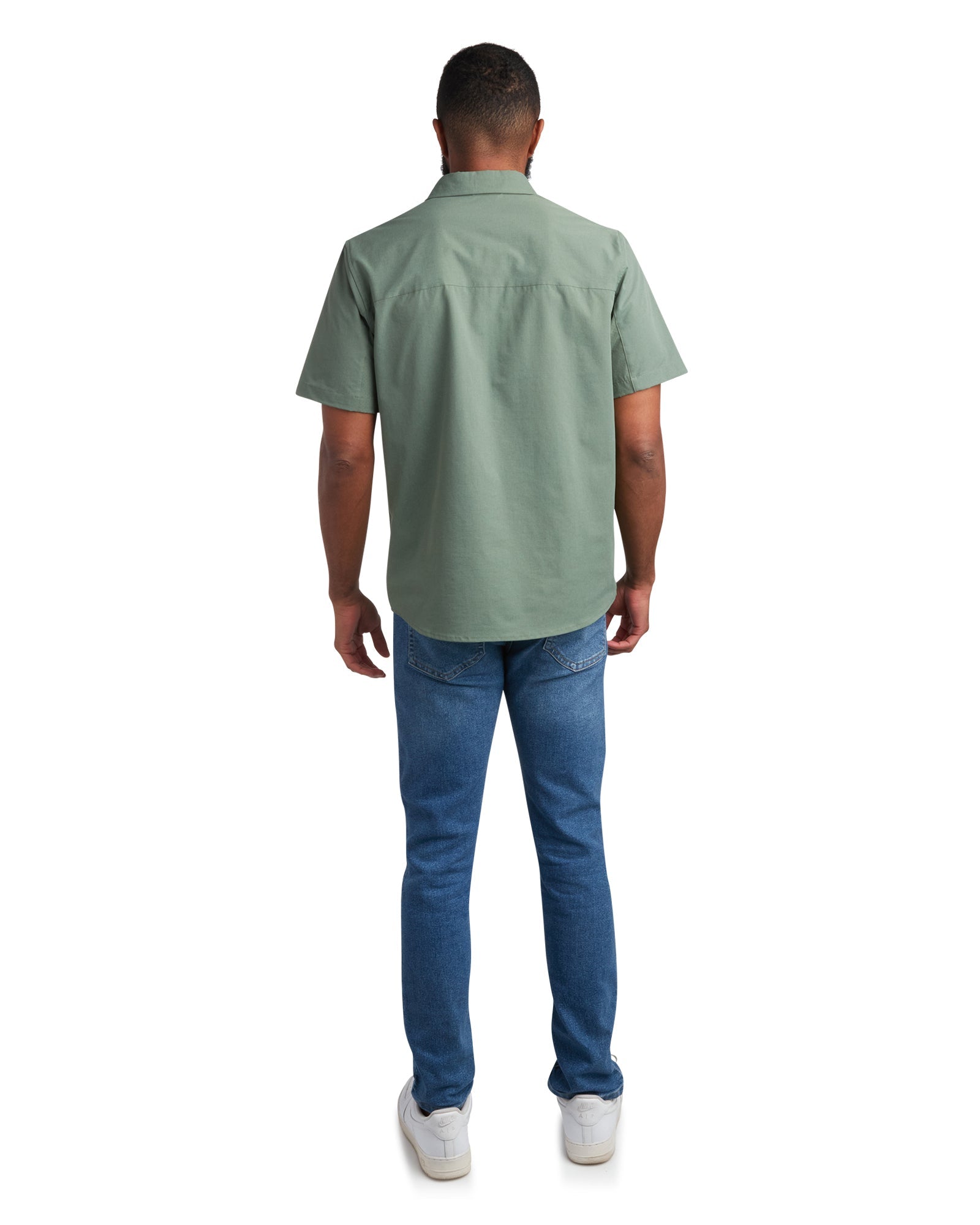 Spyder Men's Short Sleeve Ripstop - Spruce Green - Image 2