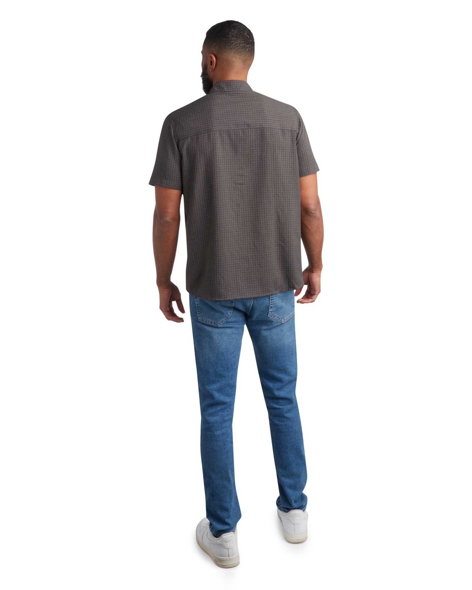 Spyder Men's Short Sleeve Mini Check - Heather Black - Image 2