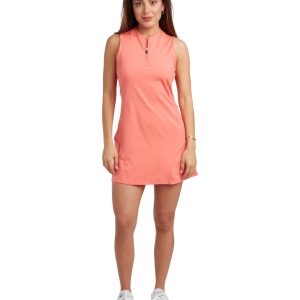 Spyder Women's Quarter Zip Dress - Peach Bud