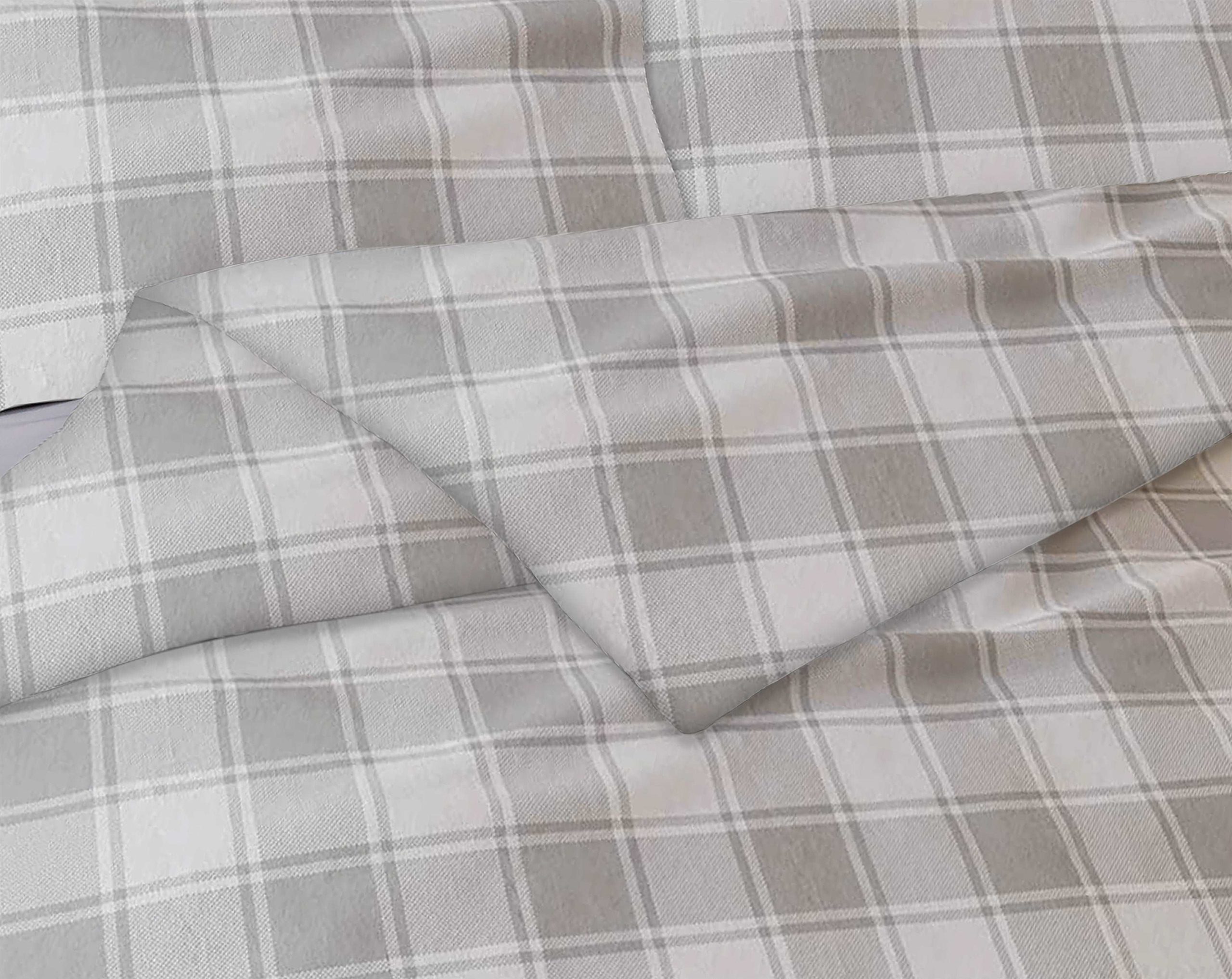 Bibb Home 3-Piece Flannel Duvet Cover Set - Image 6