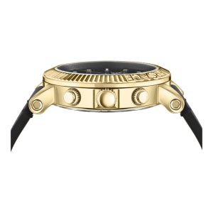 Versace V-Chrono Classic Leather Watch