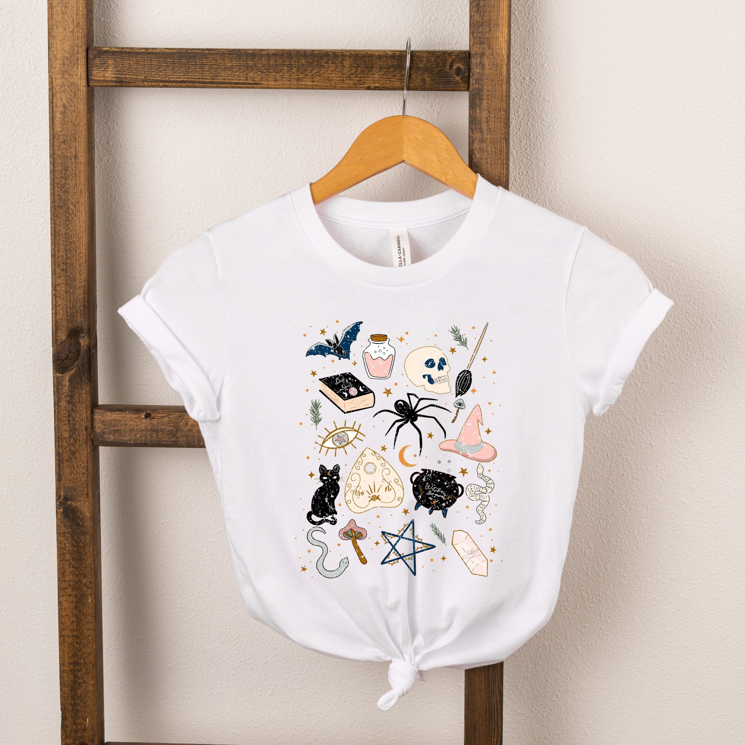The Juniper Shop Toddler Witch Doodles Graphic Short Sleeve Tee - Image 2