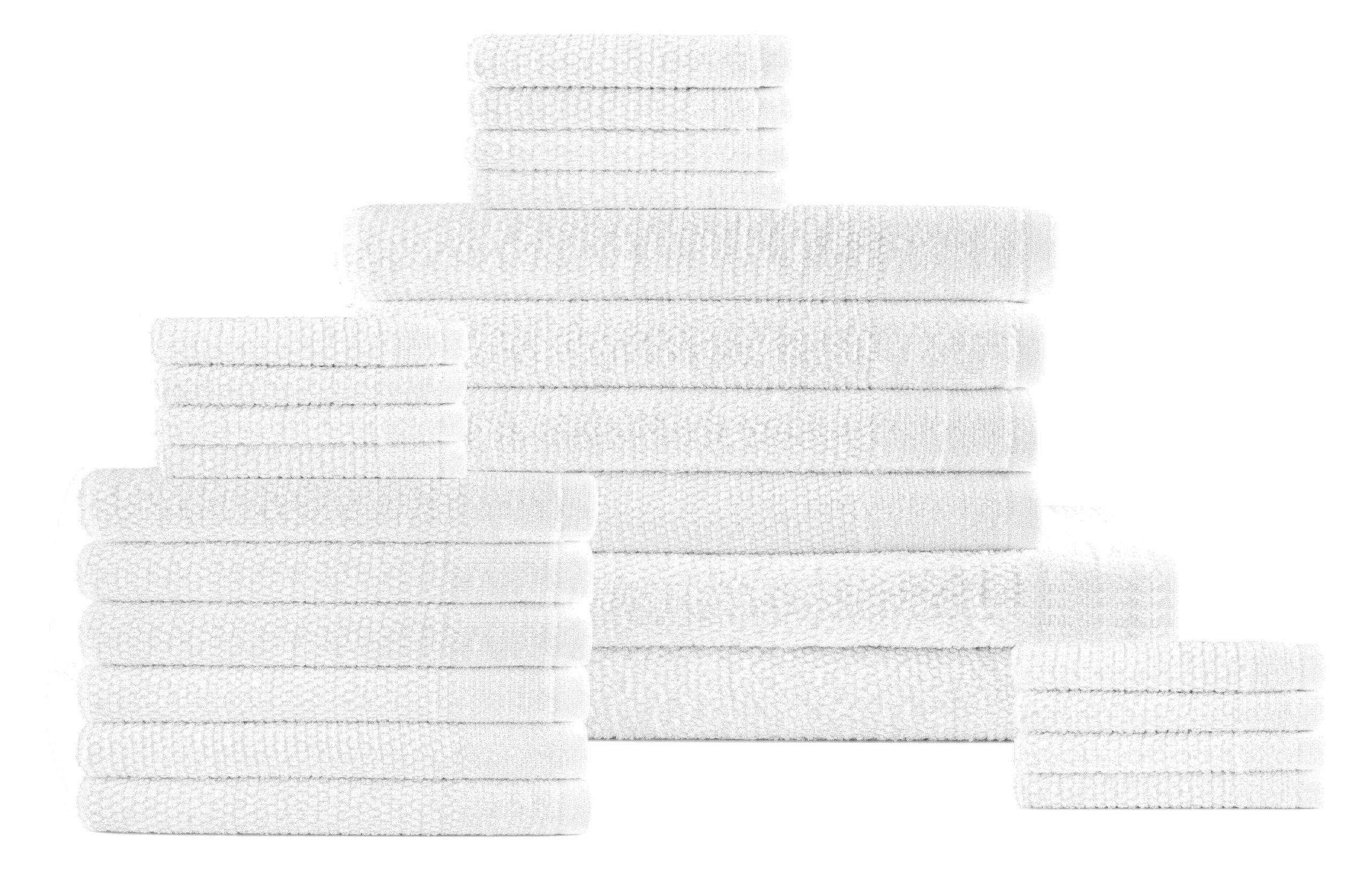 Dan River 24 Piece Popcorn Cotton Bath Towel Set - Image 6