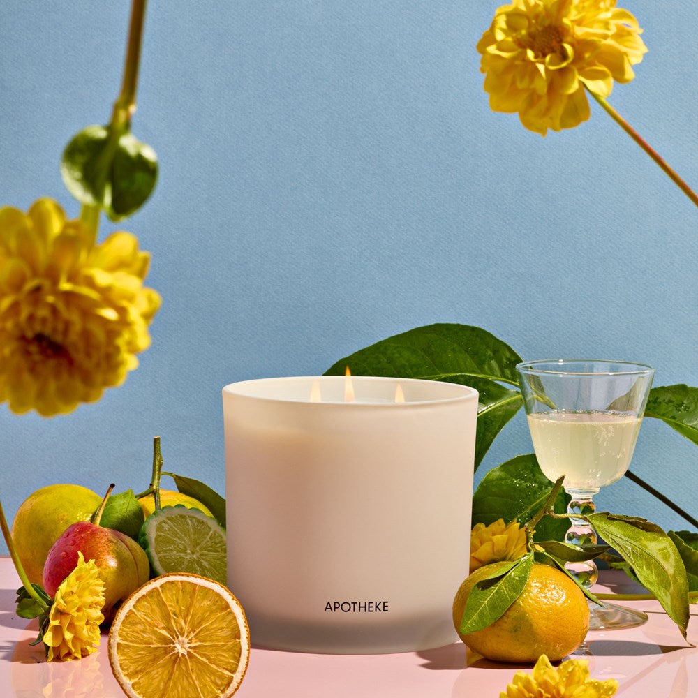 APOTHEKE Bergamot Tangerine 3-Wick Candle - Image 2