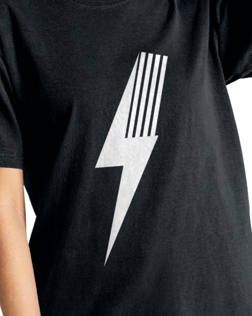 LITTLE RAD THINGS ADULT SPARK TEE - BLACK - Image 3
