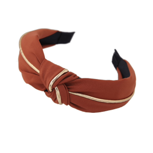Orange Gold Knotted Headband