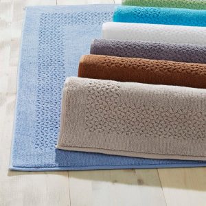 Classic Turkish Towels Mei-Tal Turkish Cotton Bath Mat - 2 Pieces