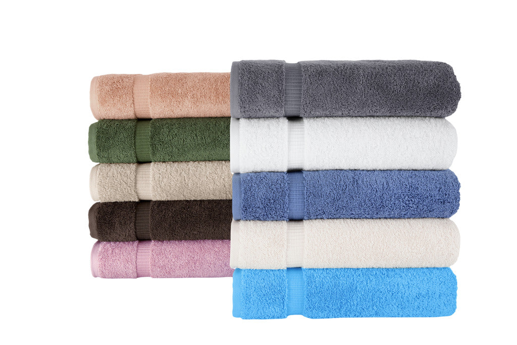 Classic Turkish Towels Villa Turkish Cotton Luxury Hotel Collection Bath Towels - 4 Pieces