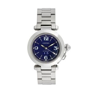 Pre-owned Cartier Unisex Pasha 35mm Stainless Steel Wristwatch - 2475