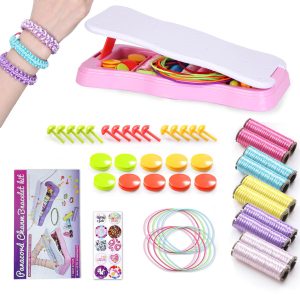 Fresh Fab Finds Bracelet Making Kit DIY Arts and Crafts Toys Kids Travel Activity Set Birthday Gifts For 6 7 8 9 10 11 12 Year Old Girls