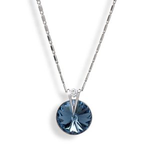 Crystal Montana Rivoli Pendant Necklace with Swarovski Crystals