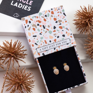 Don't AsK Imitation Pearl Pineapple Stud Earrings