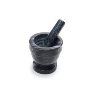 Fox Run Blk Mrbl Mortar And Pestle 4In