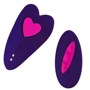 Purple Heart Panty Massager Vibe W/Remote