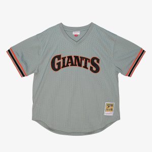 Mitchell & Ness Men's Mlb Authentic Bp Jersey - Pullover Giants 1989 Will Clark