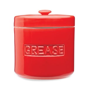 Fox Run Grease Container. Red
