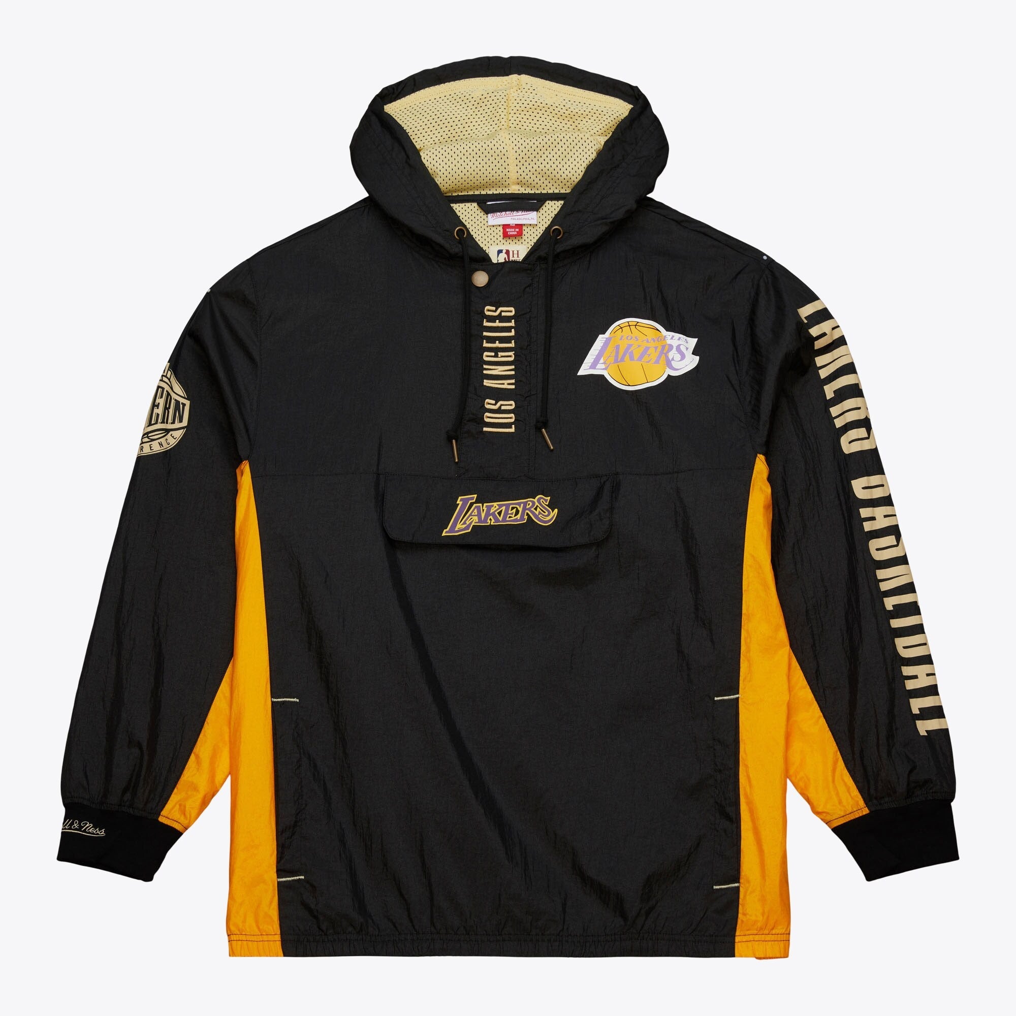 Mitchell & Ness Men's Nba Team Og 2.0 Anorak Windbreaker Vintage Logo Lakers