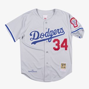 Mitchell & Ness Men's Mlb Authentic Jersey Dodgers 1981 Fernando Valenzuela