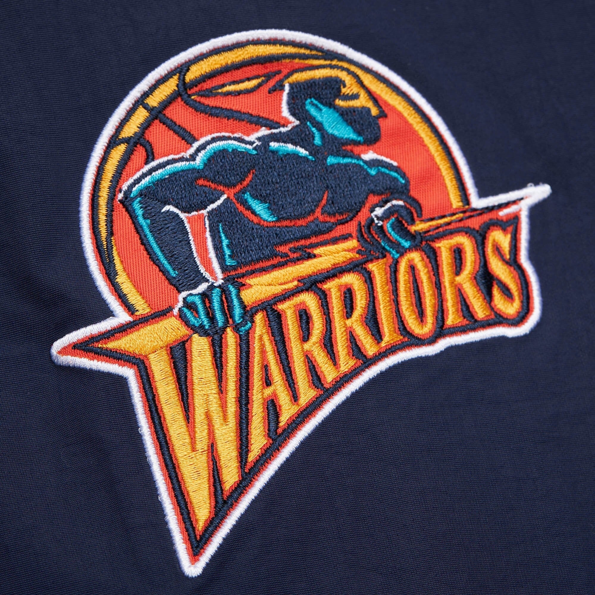 Mitchell & Ness Men's Nba Classic Nylon Pullover Vintage Logo Warriors - Image 4