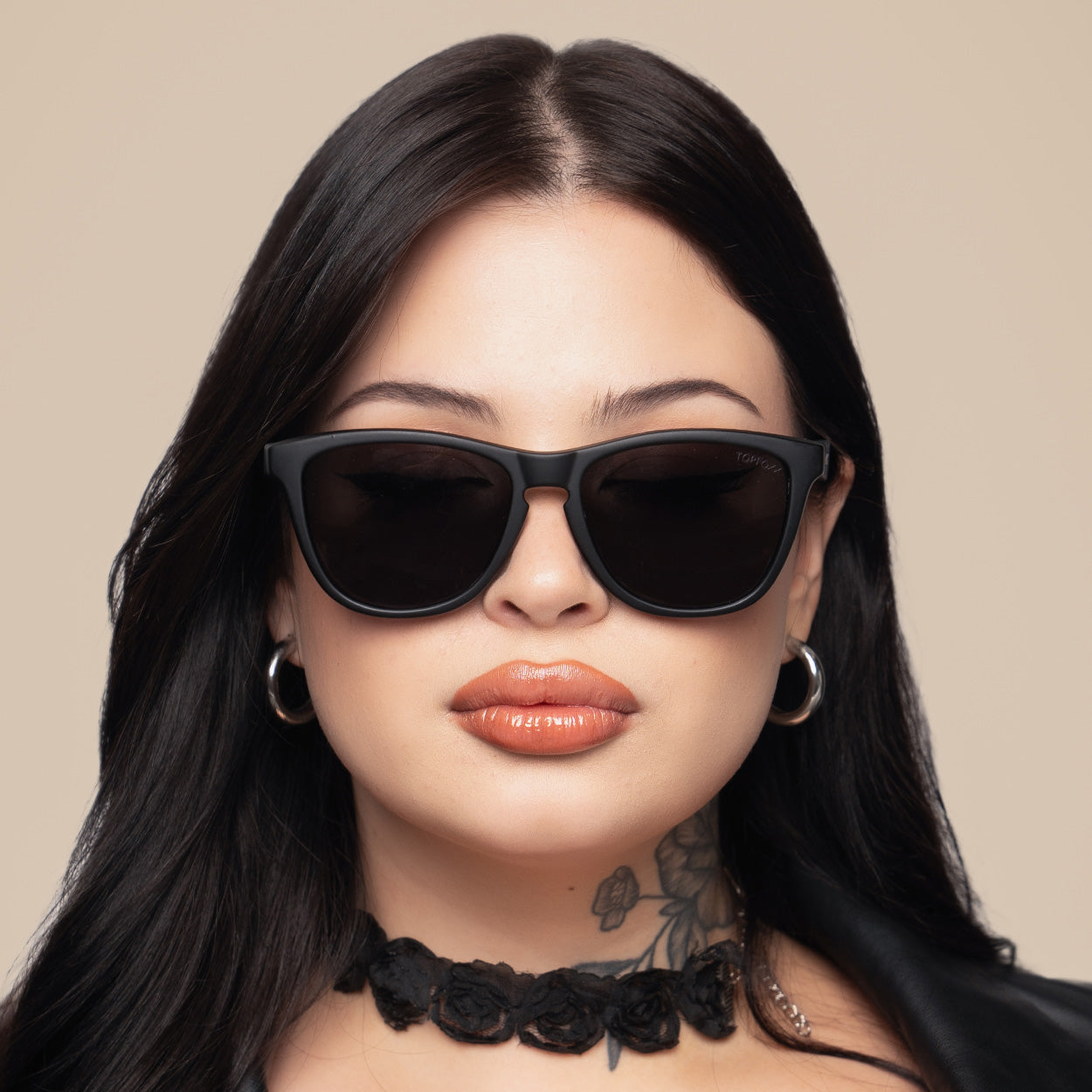 TopFoxx Rise Up - Black Unisex Sunglasses - Image 3