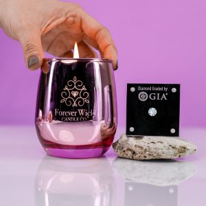 Keep Wine'ing Diamond Candle