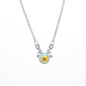 callura AB Swarovski Crystal Deer Pendant Necklace