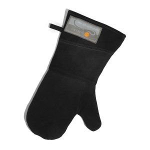 Outset Black Leather Grill Mitt