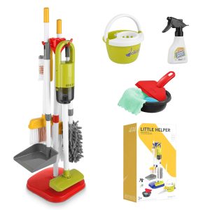 Fresh Fab Finds 14Pcs Kids Cleaning Toy Set. Vacuum. Mop. Pretend Play. Ages 3-5