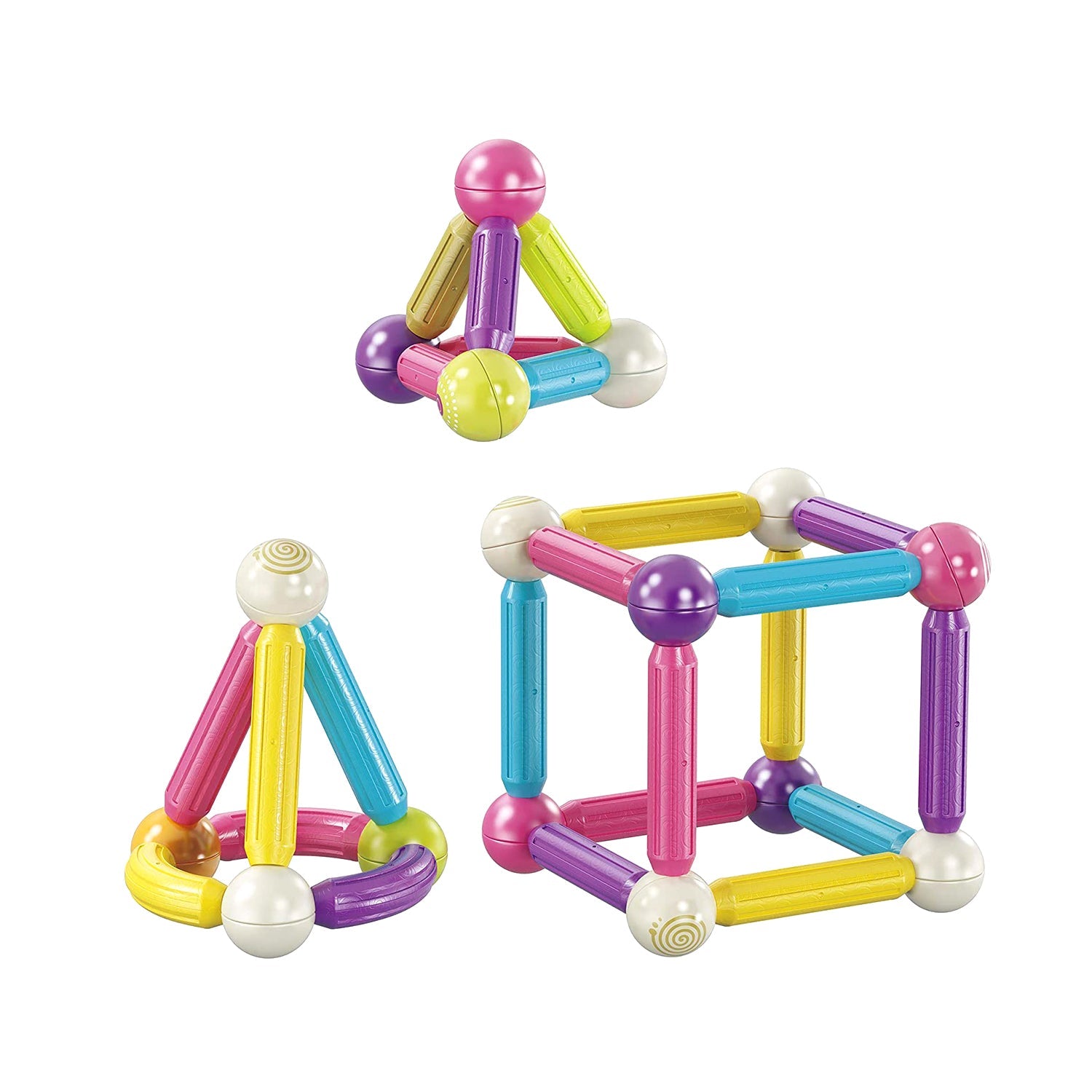 Contixo ST2 Magnetic Building Set - 68-Piece STEM Toy for Creative Kids - Image 4