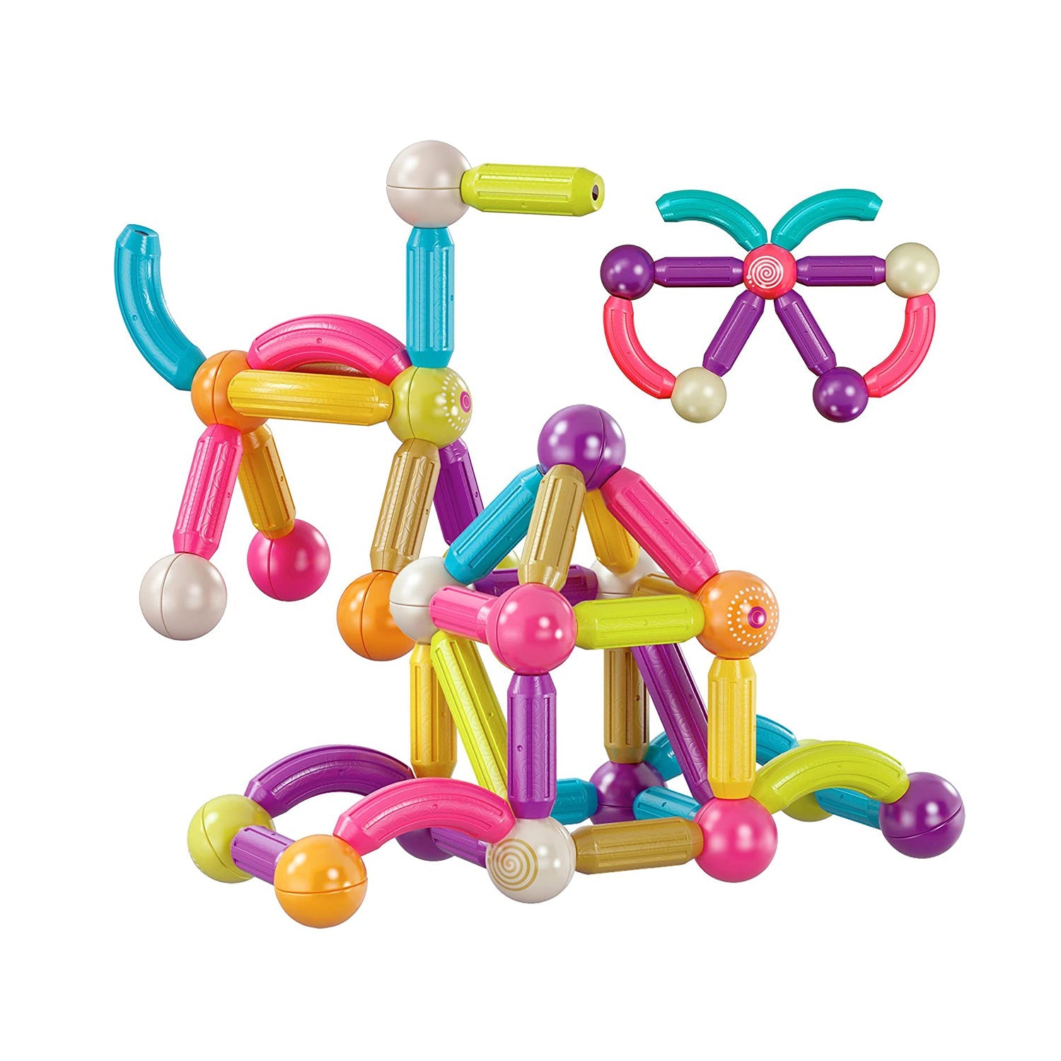 Contixo ST2 Magnetic Building Set - 68-Piece STEM Toy for Creative Kids - Image 8