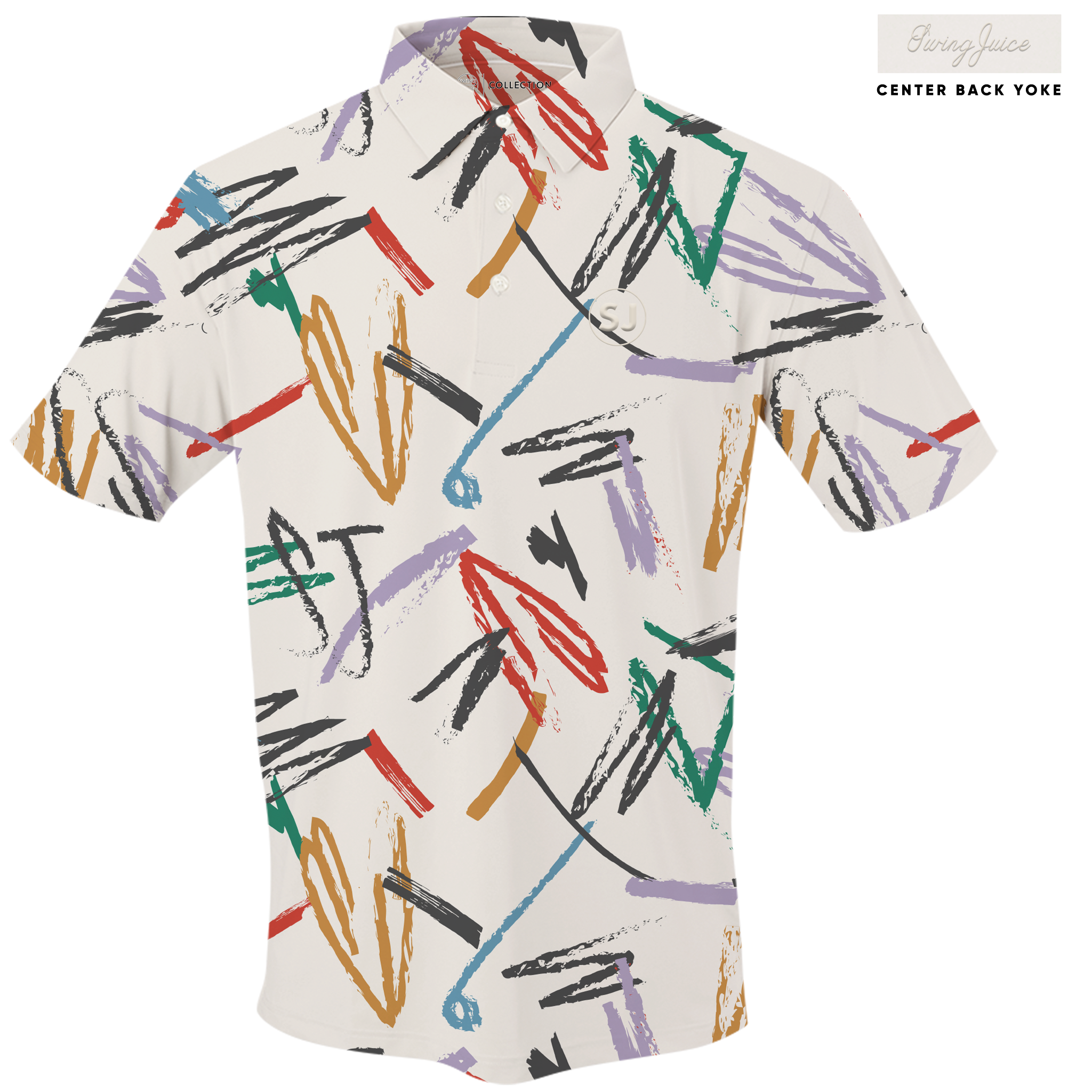 SwingJuice Golf Strokes Men's Polo