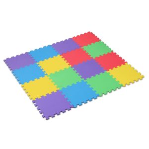 Fresh Fab Finds 16Pcs Kids Puzzle Exercise Play Mat Interlocking Non-Toxic EVA Floor Mat Multi-Color Anti-Skid Playmat for Infants Baby Toddlers