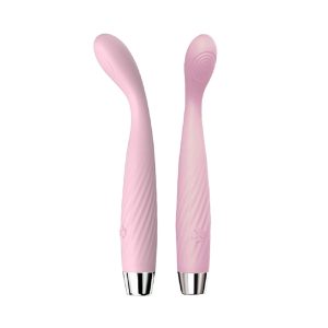 Blissed G-Spot Curved Vibrator & Pen Massager ?C Waterproof. Dual-Function. USB Rechargeable Silicone