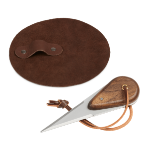 Outset Oyster Shucking Set. Includes Oyster Knife and Leather Hand Guard